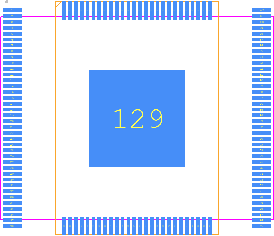 RTD2660H - Realtek PCB footprint - Quad Flat Packages - Quad Flat Packages - 128LQFP