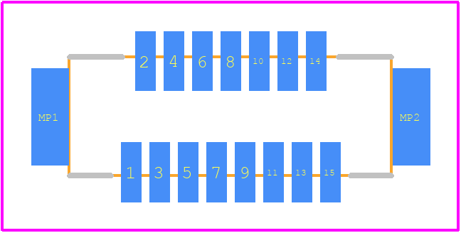 DF9B-15S-1V(32) - Hirose PCB footprint - Other - Other - DF9B-15S-1V(32)-2