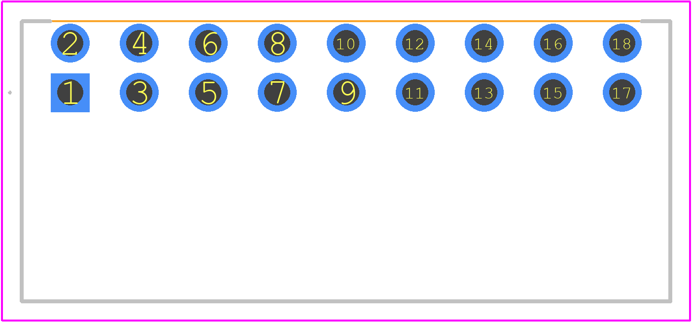 1728050000 - Weidmüller PCB footprint - Other - Other - 1728050000-2