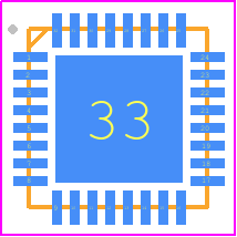 ALC5616 - Realtek PCB footprint - Quad Flat No-Lead - Quad Flat No-Lead - QFN-32 (4X4)