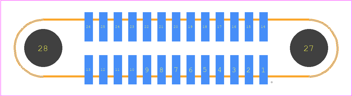 G125-FS12605F1R - Harwin PCB footprint - Other - Other - G125-FS12605F1R