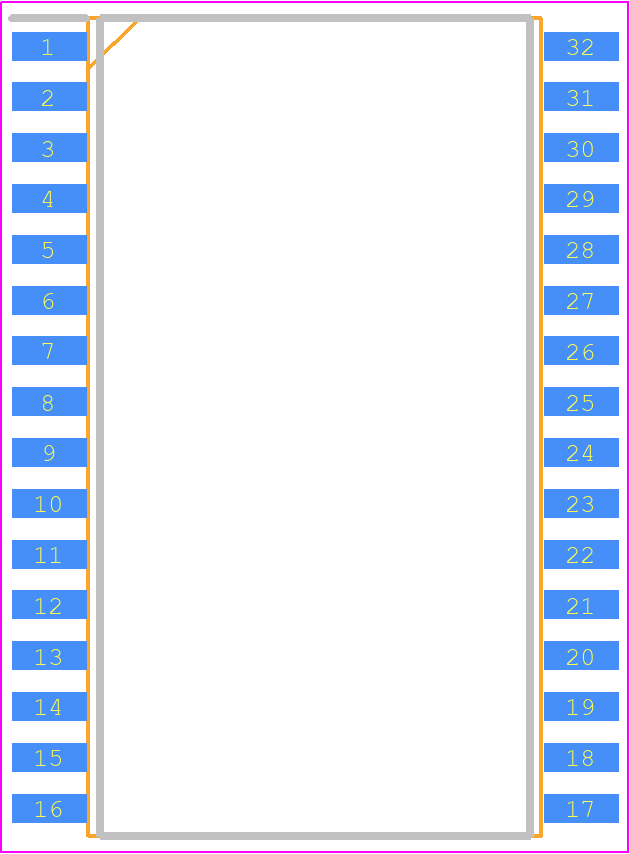 14212R-500 - Adesto Technologies PCB footprint - Small Outline Packages - Small Outline Packages - 32-Lead (450 MIL) Molded SOIC S34