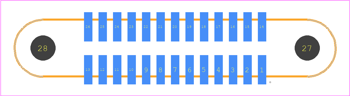 G125-FS12605F3R - Harwin PCB footprint - Other - Other - G125-FS12605F3R