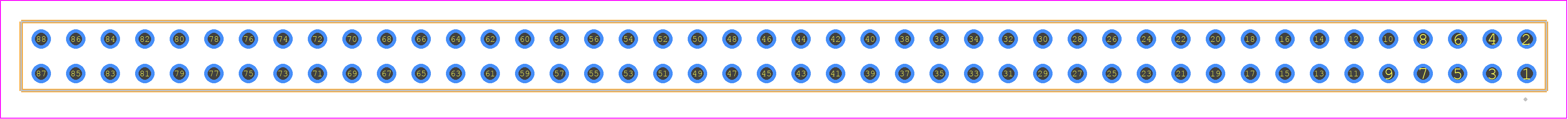 SQW-144-01-FM-D - SAMTEC PCB footprint - Other - Other - SQW-144-01-XX-D