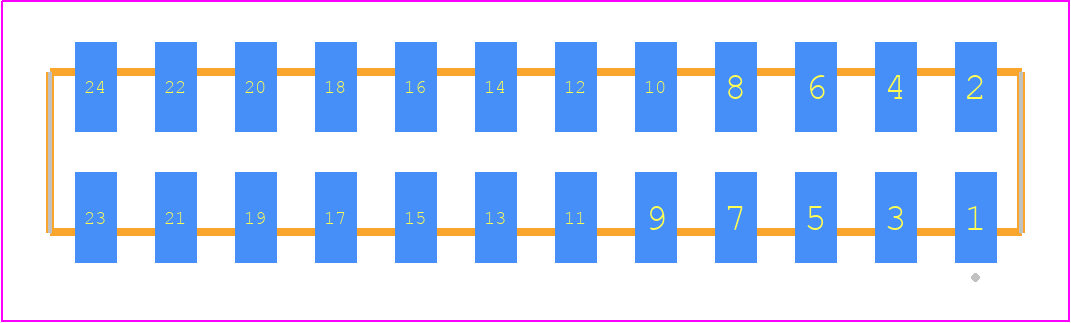 SQW-112-01-SM-D-VS - SAMTEC PCB footprint - Other - Other - SQW-112-01-XXX-D-VS