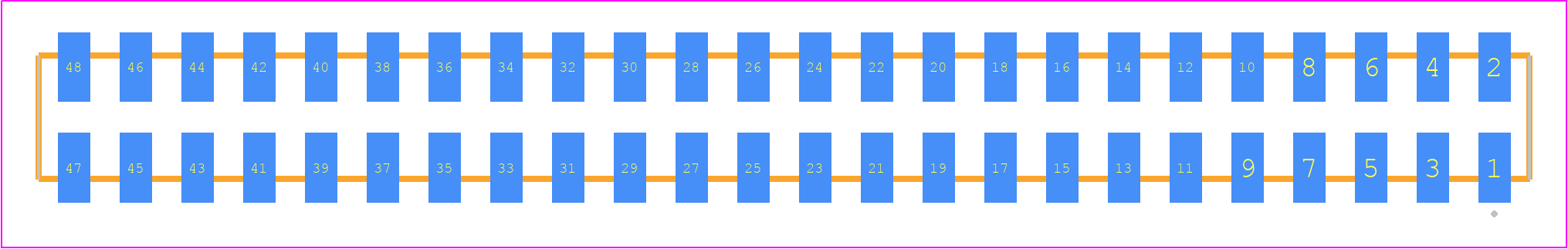 SQW-124-01-STL-D-VS - SAMTEC PCB footprint - Other - Other - SQW-124-01-XXX-D-VS