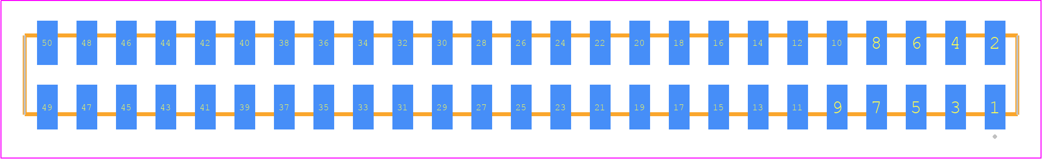 SQW-125-01-H-D-VS - SAMTEC PCB footprint - Other - Other - SQW-125-01-XXX-D-VS