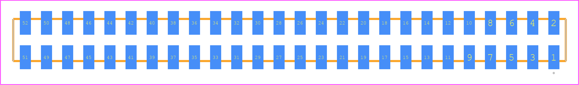 SQW-126-01-SM-D-VS - SAMTEC PCB footprint - Other - Other - SQW-126-01-XXX-D-VS