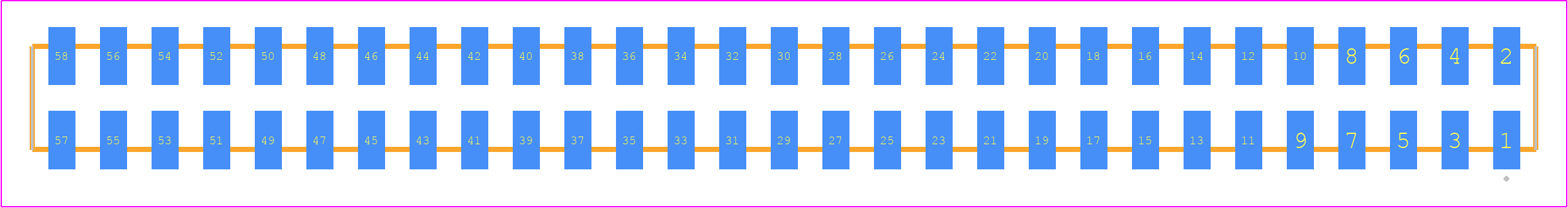 SQW-129-01-STL-D-VS - SAMTEC PCB footprint - Other - Other - SQW-129-01-XXX-D-VS