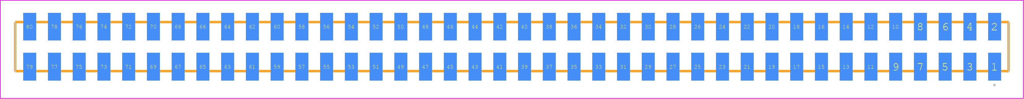SQW-140-01-SM-D-VS - SAMTEC PCB footprint - Other - Other - SQW-140-01-XXX-D-VS