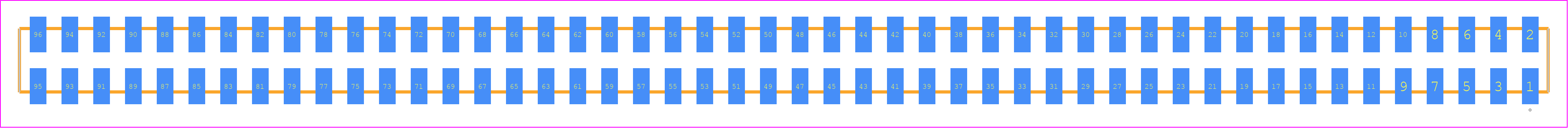 SQW-148-01-F-D-VS - SAMTEC PCB footprint - Other - Other - SQW-148-01-XXX-D-VS