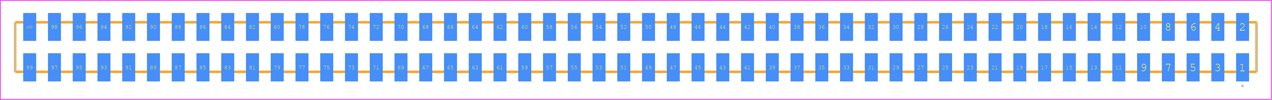 SQW-150-01-S-D-VS - SAMTEC PCB footprint - Other - Other - SQW-150-01-XXX-D-VS