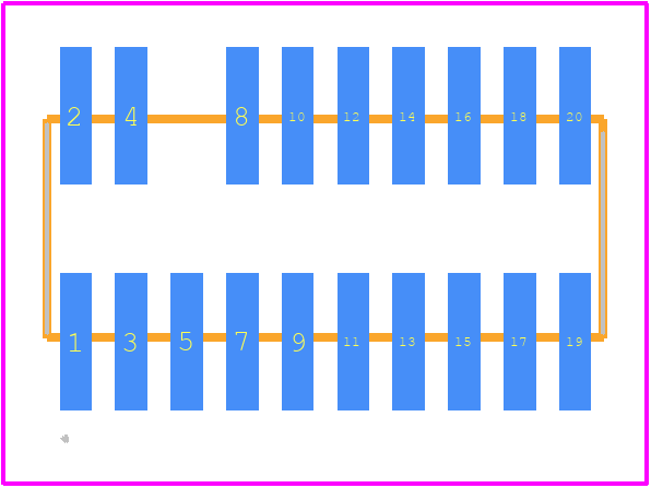 FTR-110-54-G-D-06 - SAMTEC PCB footprint - Other - Other - FTR-110-54-G-D-06-1