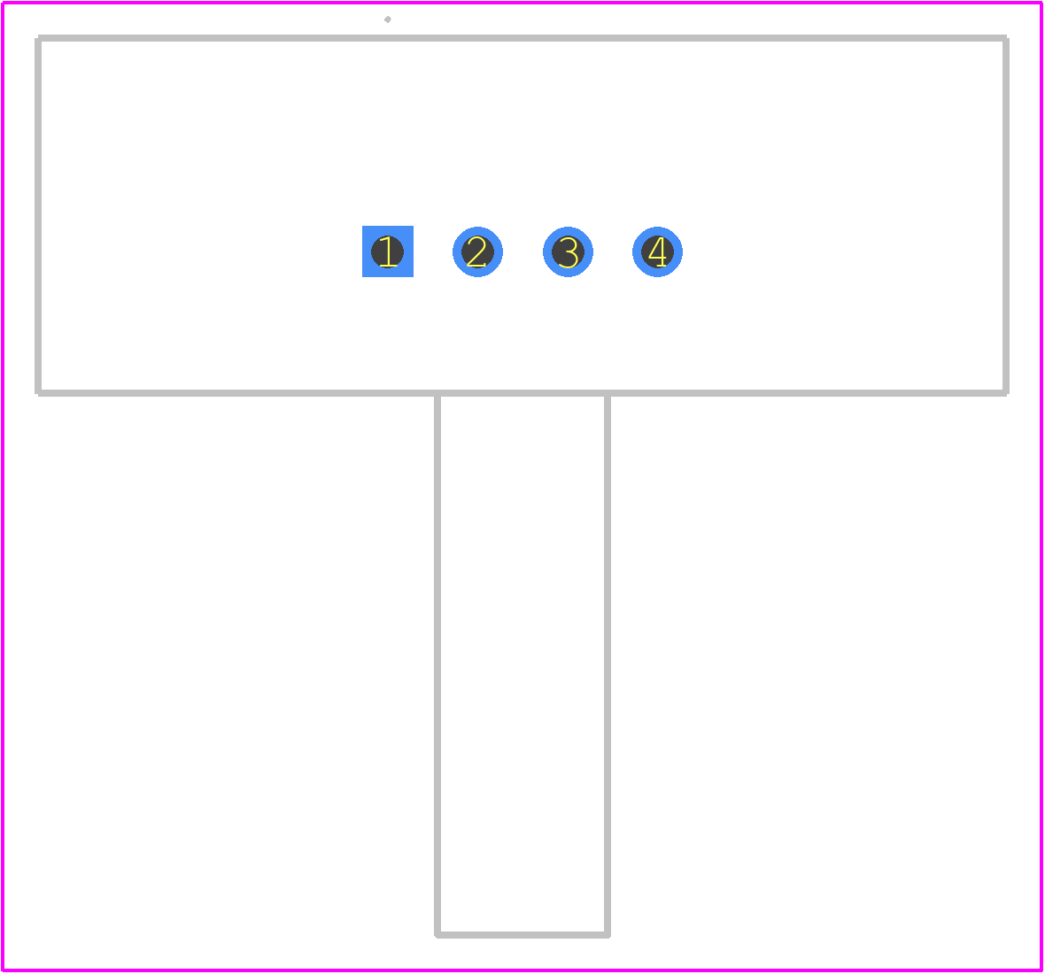 SSCSNBN030PAAA5 - Honeywell PCB footprint - Other - Other - 4-SIP