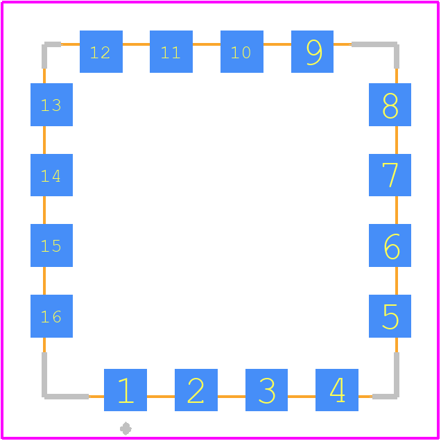 RLM-512-4WL+ - Mini-Circuits PCB footprint - Other - Other - RLM-512-4WL+-1
