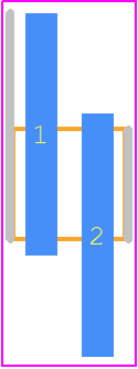 FTR-102-02-S-S - SAMTEC PCB footprint - Header, Unshrouded - Single Row Staggered SMD Pin - Header, Unshrouded - Single Row Staggered SMD Pin - FTR-102-02-S-S