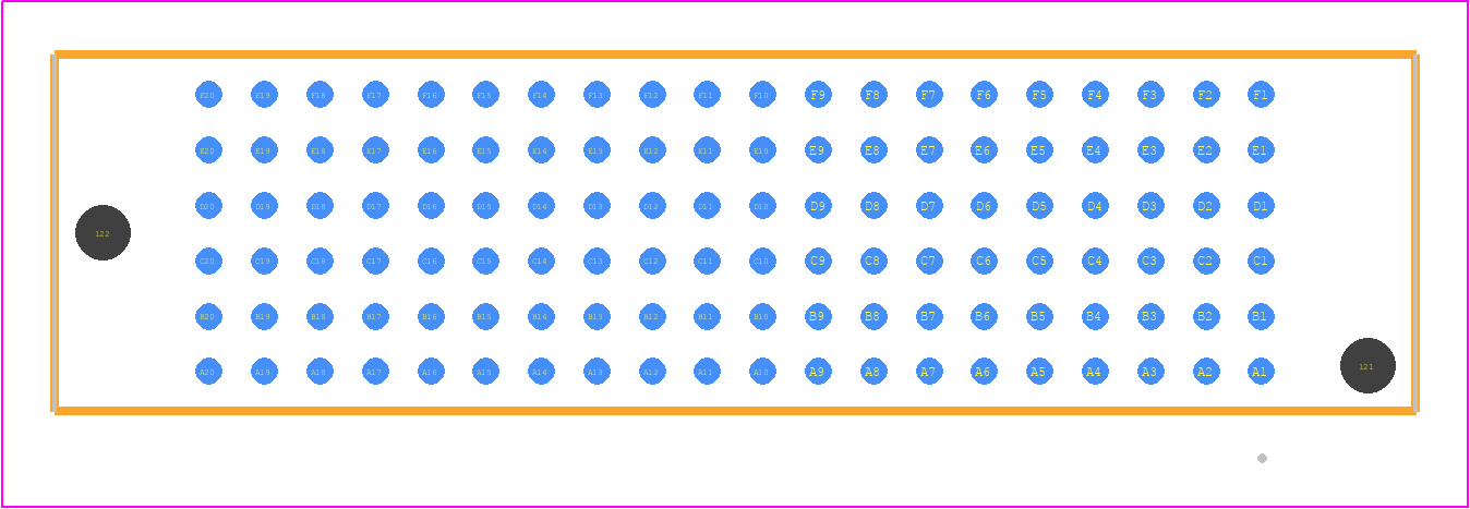 SEAF-20-06.0-STL-06-1-A-K-TR - SAMTEC PCB footprint - Other - Other - SEAF-20-YY.Y-XXX-06-1-A-K-TR