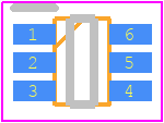 LTC3525ISC6-5#TRPBF - Analog Devices PCB footprint - Small Outline Packages - Small Outline Packages - SC6(SC70)