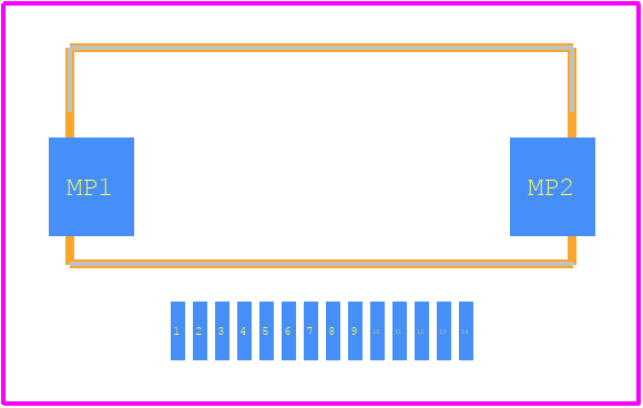 TF31-14S-0.5SH(800) - Hirose PCB footprint - Other - Other - TF31-14S-0.5SH(800)-1
