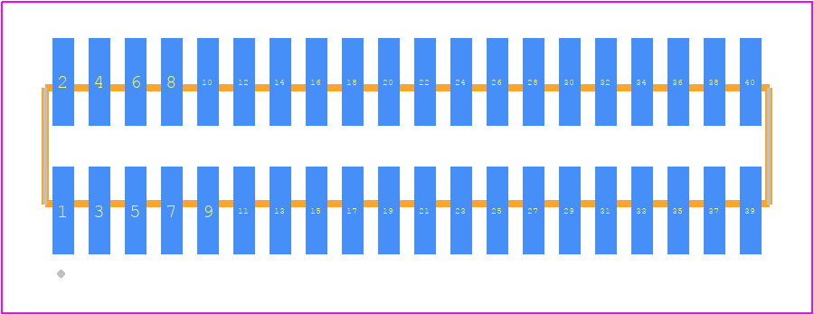 FTMH-120-02-F-DV - SAMTEC PCB footprint - Other - Other - FTMH-120-02-XX-DV