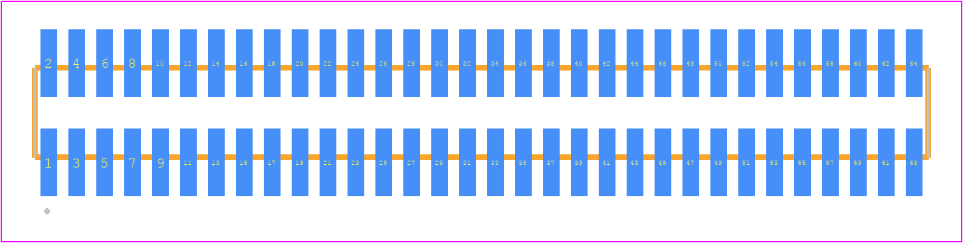 FTMH-132-02-F-DV - SAMTEC PCB footprint - Other - Other - FTMH-132-02-XX-DV
