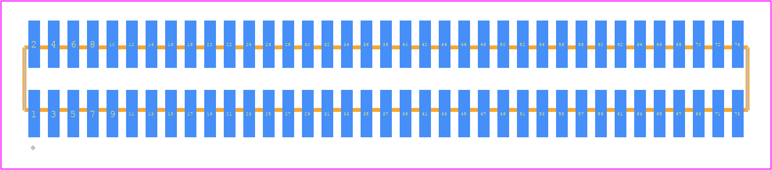 FTMH-137-02-G-DV - SAMTEC PCB footprint - Other - Other - FTMH-137-02-XX-DV