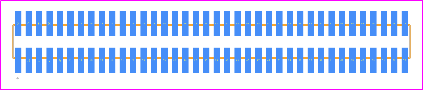 FTMH-138-02-LM-DV - SAMTEC PCB footprint - Other - Other - FTMH-138-02-XX-DV