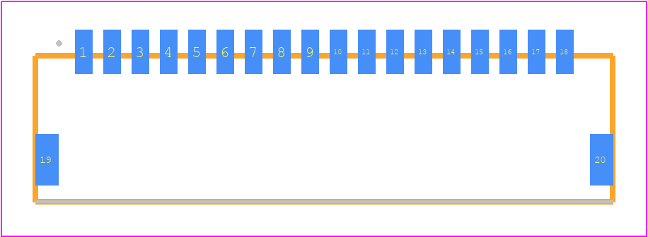 T1M-18-F-SH-L-K - SAMTEC PCB footprint - Other - Other - T1M-18-X-SH-L-K