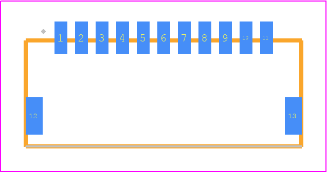 T1M-11-F-SH-L - SAMTEC PCB footprint - Other - Other - T1M-11-X-SH-L