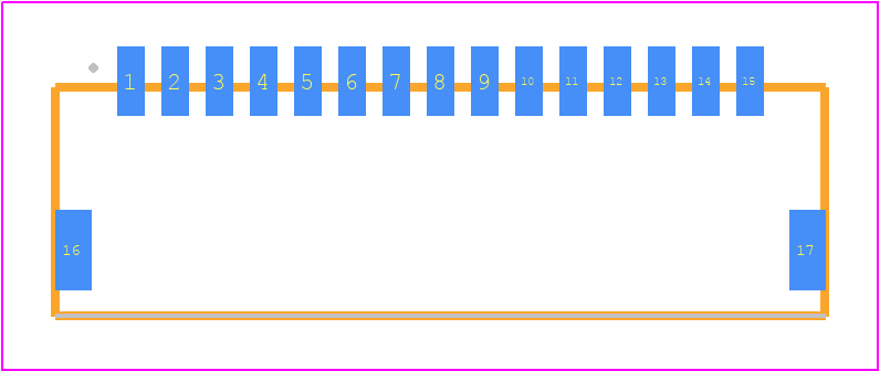 T1M-15-T-SH-L - SAMTEC PCB footprint - Other - Other - T1M-15-X-SH-L