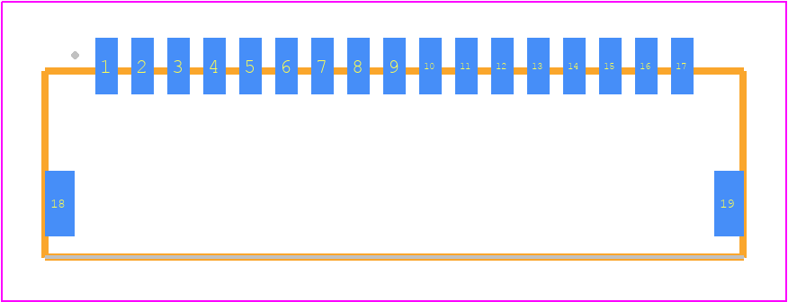 T1M-17-F-SH-L - SAMTEC PCB footprint - Other - Other - T1M-17-X-SH-L