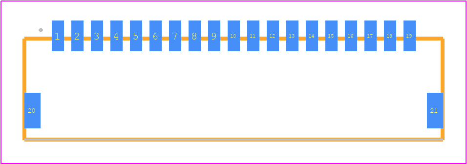 T1M-19-F-SH-L - SAMTEC PCB footprint - Other - Other - T1M-19-X-SH-L