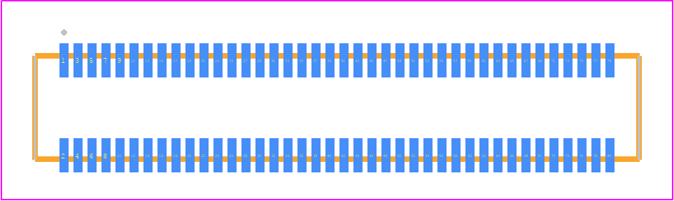 ST5-40-2.00-L-D-P-TR - SAMTEC PCB footprint - Other - Other - ST5-40-XXXX-L-D-P-TR