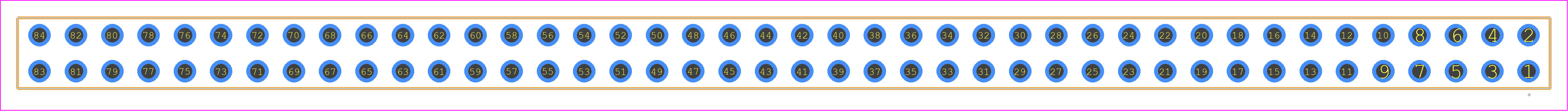 SSW-142-22-S-D - SAMTEC PCB footprint - Other - Other - SSW-142-XX-YYY-D