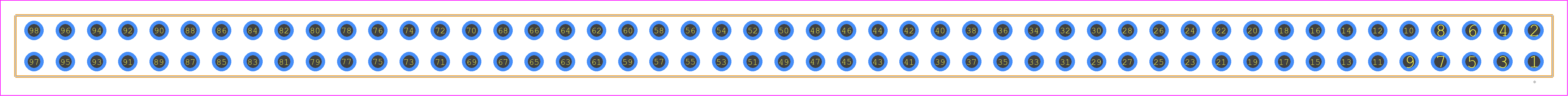SSW-149-23-TL-D - SAMTEC PCB footprint - Other - Other - SSW-149-XX-YYY-D