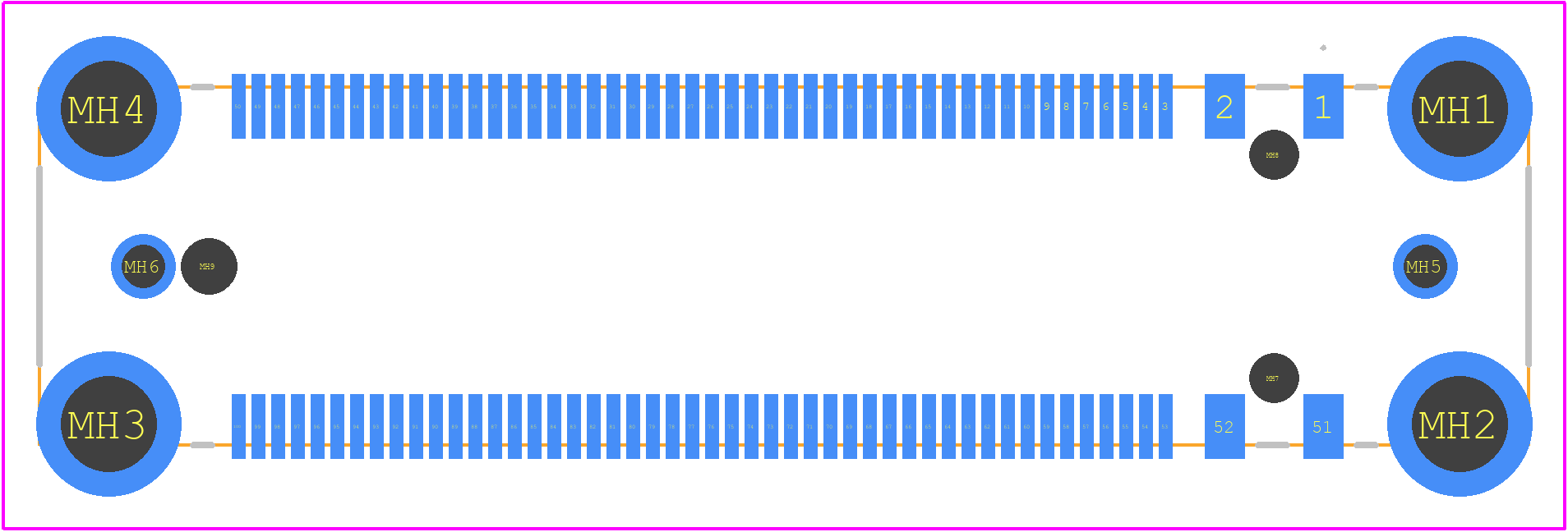 EX80-100P1(30) - Hirose PCB footprint - Other - Other - EX80-100P1(30)-1