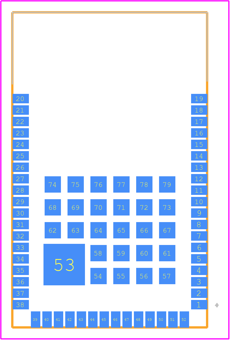 RS9113-NB0-D1W - Redpine Signals PCB footprint - Other - Other - RS9113-NB0-D1W-3