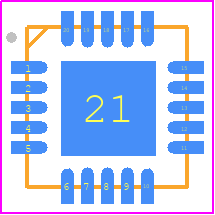 PDRV421RTJT - Texas Instruments PCB footprint - Quad Flat No-Lead - Quad Flat No-Lead - RTJ(S-PWQFN-N20)_2020