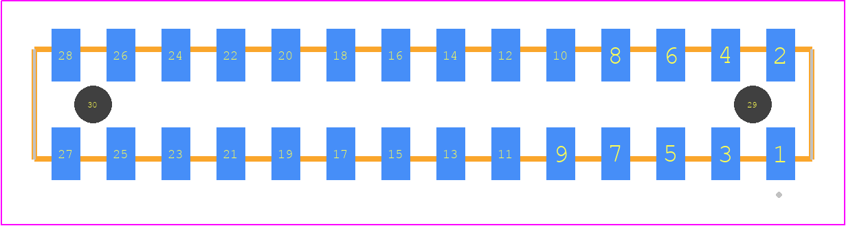 SQW-114-01-S-D-VS-A-P - SAMTEC PCB footprint - Other - Other - SQW-114-01-XX-D-VS-A-P