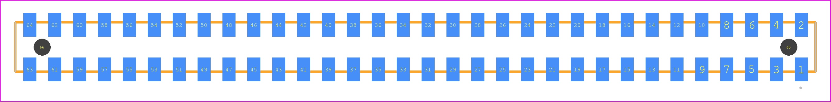 SQW-132-01-FM-D-VS-A-P - SAMTEC PCB footprint - Other - Other - SQW-132-01-XX-D-VS-A-P