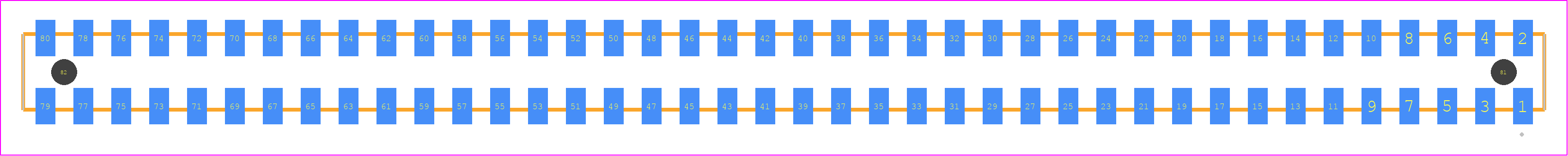 SQW-140-01-H-D-VS-A-P - SAMTEC PCB footprint - Other - Other - SQW-140-01-XX-D-VS-A-P