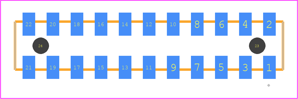 SQW-111-01-H-D-VS-A-K-TR - SAMTEC PCB footprint - Other - Other - SQW-111-01-XX-D-VS-A-K-TR