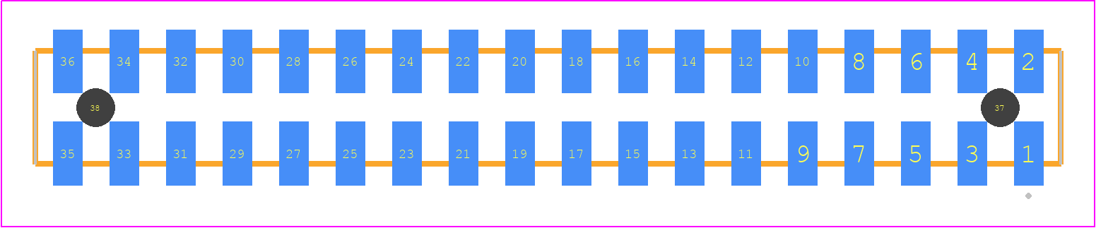 SQW-118-01-S-D-VS-A - SAMTEC PCB footprint - Other - Other - SQW-118-01-XXX-D-VS-A