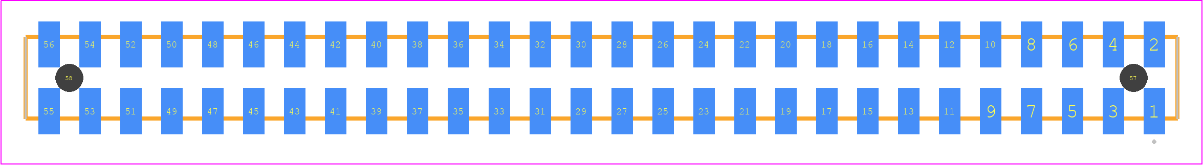 SQW-128-01-F-D-VS-A - SAMTEC PCB footprint - Other - Other - SQW-128-01-XXX-D-VS-A