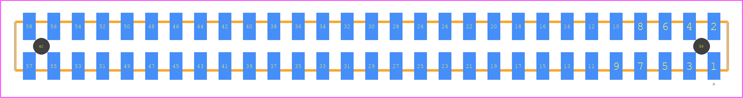 SQW-129-01-H-D-VS-A - SAMTEC PCB footprint - Other - Other - SQW-129-01-XXX-D-VS-A