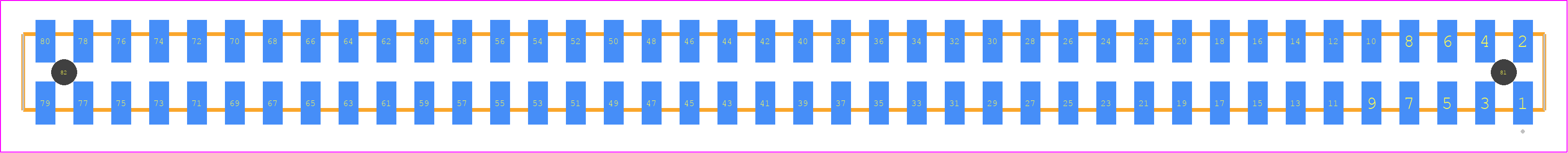 SQW-140-01-STL-D-VS-A - SAMTEC PCB footprint - Other - Other - SQW-140-01-XXX-D-VS-A