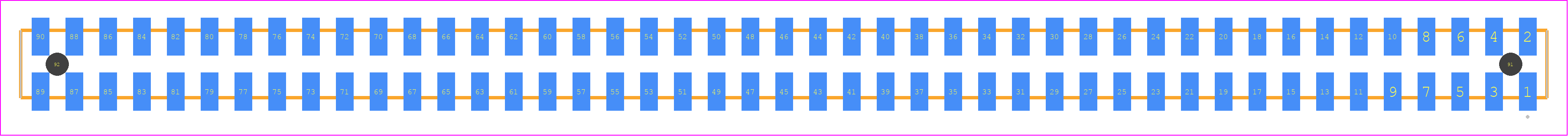 SQW-145-01-STL-D-VS-A - SAMTEC PCB footprint - Other - Other - SQW-145-01-XXX-D-VS-A