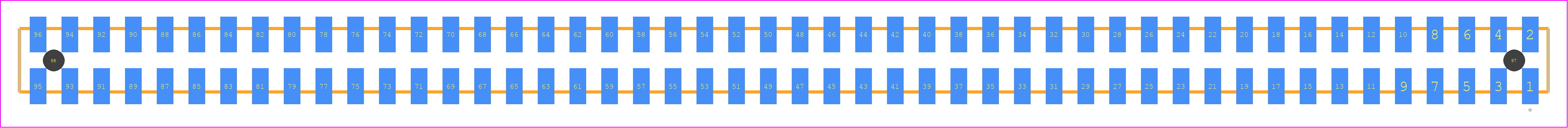 SQW-148-01-L-D-VS-A - SAMTEC PCB footprint - Other - Other - SQW-148-01-XXX-D-VS-A