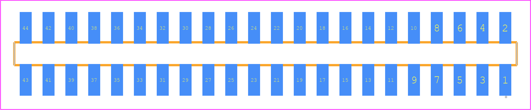 SMM-122-02-F-D-K - SAMTEC PCB footprint - Other - Other - SMM-122-02-XX-D-K