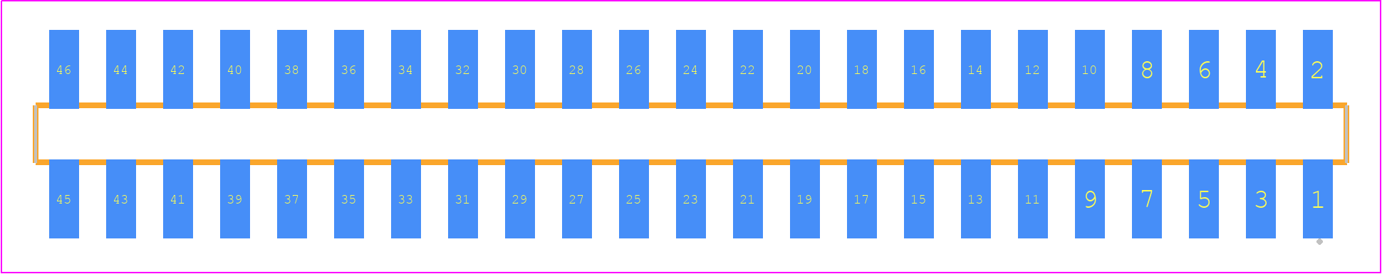 SMM-123-02-F-D-K - SAMTEC PCB footprint - Other - Other - SMM-123-02-XX-D-K